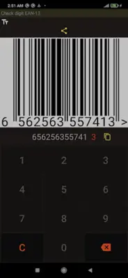 Check digit EAN-13 android App screenshot 3